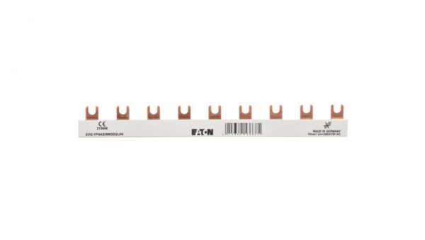 Szyna łączeniowa 1P 63A 10mm2 widełkowa (9 mod.+HI) EVG-1PHAS/9MODUL/HI 215656