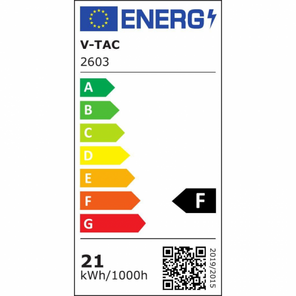 Taśma LED V-TAC SMD2110 3500LED 24V IP20 5mb CRI90+ 21W/m 150Lm/W VT-2110 700 4000K 2000lm