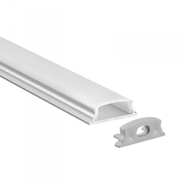 Profil Aluminiowy V-TAC 2mb Anodowany Do taśm LED ELASTYCZNY GIĘTKI 18x6mm VT-8138