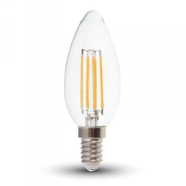 Żarówka LED V-TAC 4W Filament E14 Świeczka VT-1986 4000K 400lm