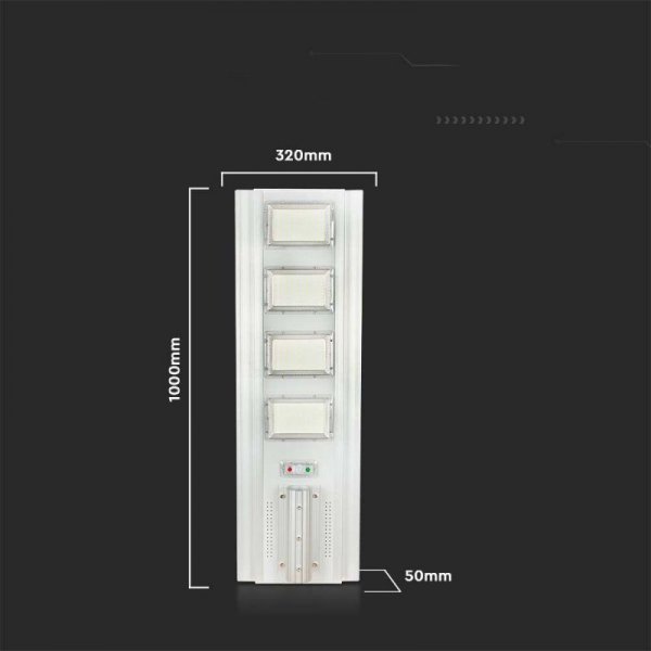 Oprawa Uliczna LED Solarna V-TAC 50W Czujnik ruchu, Pilot VT-40401ST 6500K 4300lm