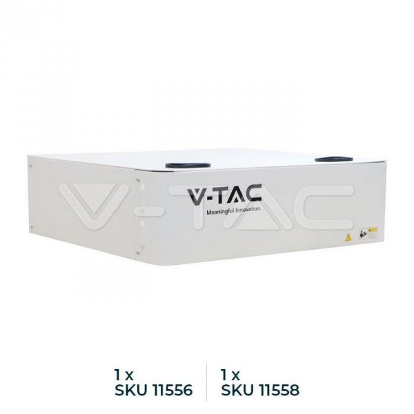 Stojak Regał RACK do Magazynów Energii V-TAC 5,12kWh SKU11377 VT-48100E-P2 Max. 5 modułów 10 Lat Gwarancji