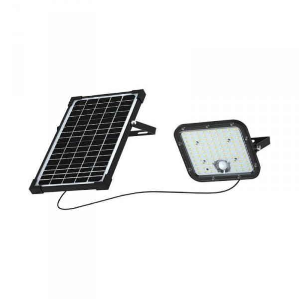 Projektor LED Solarny V-TAC 30W IP65, Pilot Timer, LiFePo 6.4V 6000mA Czarny VT-432 4000K 4800lm