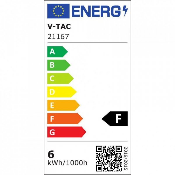 Żarówka LED V-TAC SAMSUNG CHIP 6W GU10 38st VT-277 6500K 445lm 5 Lat Gwarancji