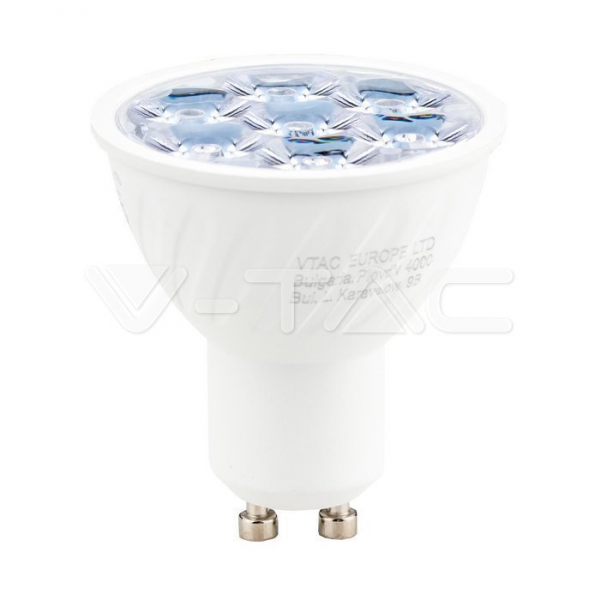 Żarówka LED V-TAC SAMSUNG CHIP GU10 6W 10st VT-249 4000K 500lm 5 Lat Gwarancji