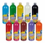 FARBY Plakatowe Szkolne Astra 500ml 10 KOLORÓW ZESTAW
