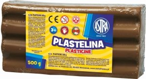 PLASTELINA ASTRA 500G 0,5 KG BRĄZOWA