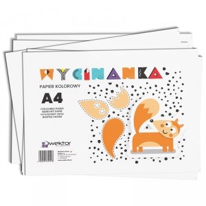 WYCINANKA Papier Kolorowy A4 8 Kartek WEKTOR  5518