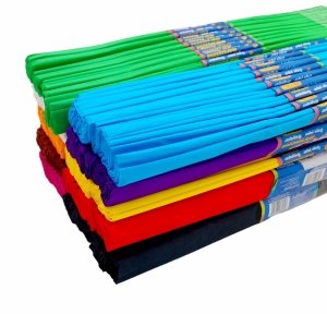 OGROMNY ZESTAW DLA PRZEDSZKOLI 100X BIBUŁA 50X200 cm GDD MIX 10 KOLORÓW