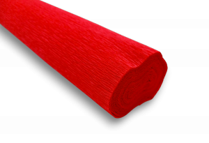 Krepina 180 g/m2 czerwona 50x250cm  Cartotecnica Rossi 5003