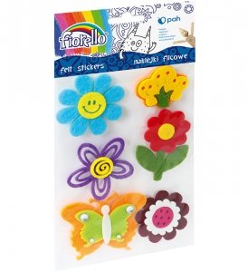 Naklejki filcowe Fiorello GR-NP332 kwiaty motyl 8366