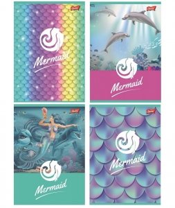 ZESZYT W DWULINIĘ 16 KARTEK MERMAID 6946 
