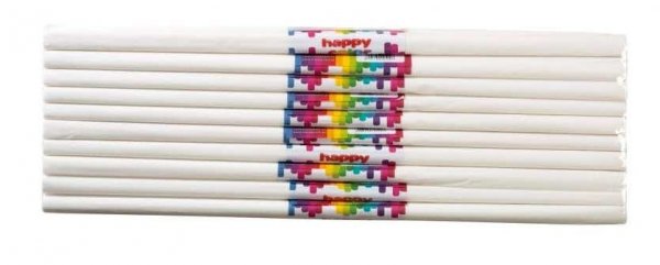 DUŻY ZESTAW DLA PRZEDSZKOLI 10X BIBUŁA 50X200 cm GDD BIAŁA