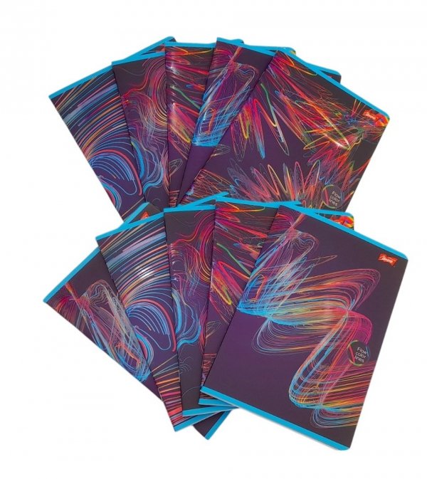 10 x Zeszyt A5 60 kartek LINIA NEON 5336