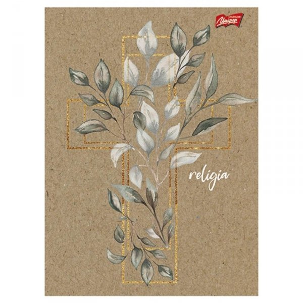 Brulion A5 80 kartek kratka RELIGIA TWARDA OP.