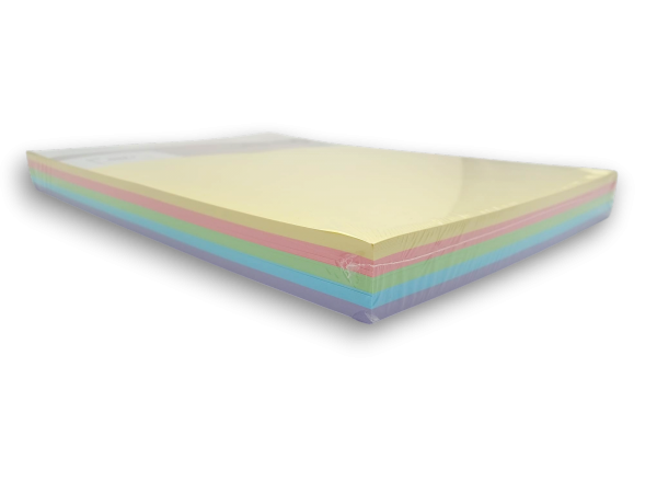 Papier kolorowy A4 250k 80g 5 kolorów PASTELOWYCH O-PEN 7009