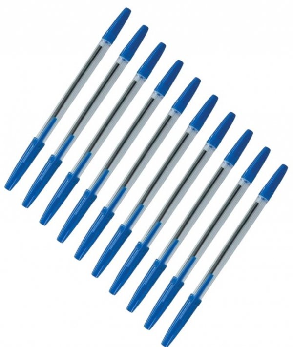 DŁUGOPIS TRADYCYJNY NIEBIESKI  10 sztuk