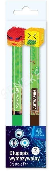Długopis zmazywalny ASTRA MINECRAFT automatyczny 2 szt. wymazywalny 7181