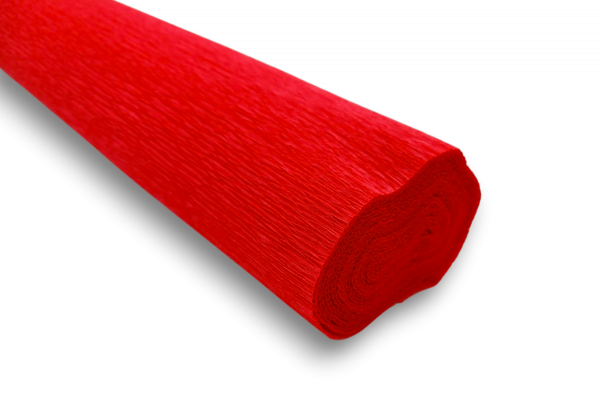 Krepina 180 g/m2 czerwona 50x250cm  Cartotecnica Rossi 5003