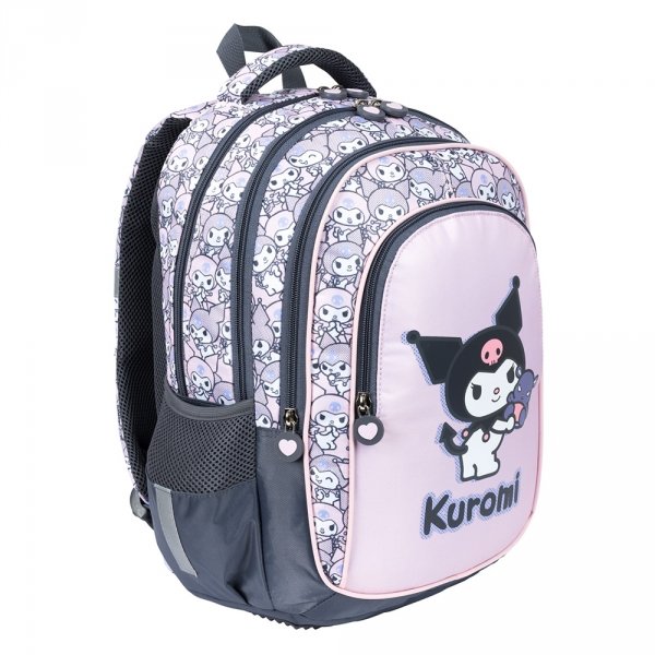 ZESTAW PLECAK 3 KOMOROWY PIÓRNIK WOREK NA OBUWIE KUROMI PINK