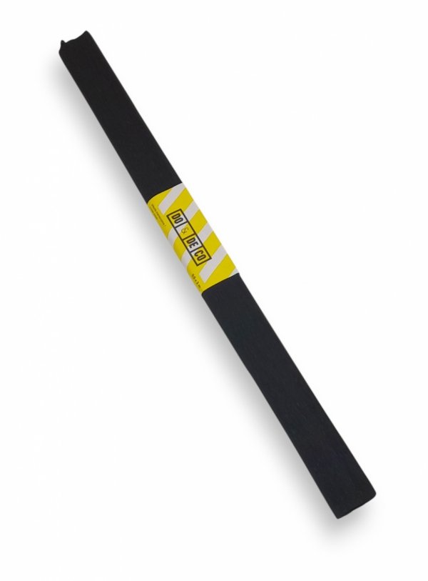 BIBUŁA 50X200 cm MARSZCZONA SZKOLNA DO&amp;DECO CZARNA