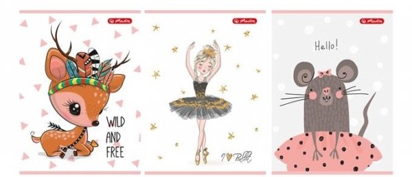 Herlitz Zeszyt A5 Cute linia 32 kartki dla dziewczynki 7204