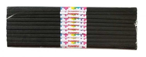 DUŻY ZESTAW DLA PRZEDSZKOLI 10X BIBUŁA 50X200 cm GDD CZARNA