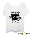Koszulka Damska oversize Black my soul...