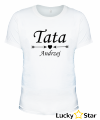 Zestaw koszulek Tata, cały tata. Twoje imiona