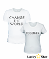 Koszulki dla Par Change the world TOGETHER
