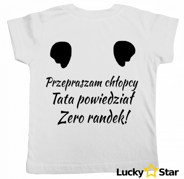 Koszulka dziecięca Zero randek!