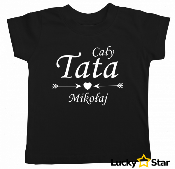 Zestaw koszulek Tata, cały tata. Twoje imiona