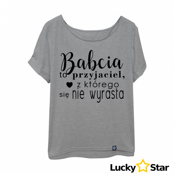Koszulka Damska BABCIA to przyjaciel