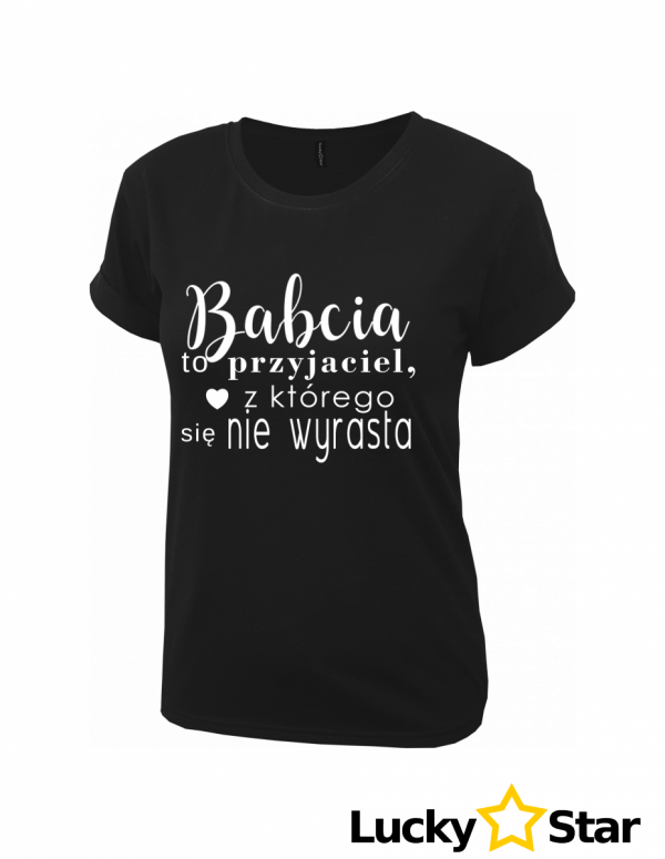 Koszulka Damska BABCIA to przyjaciel