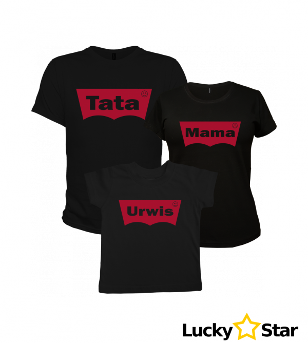 Zestaw koszulek Mama Tata urwis