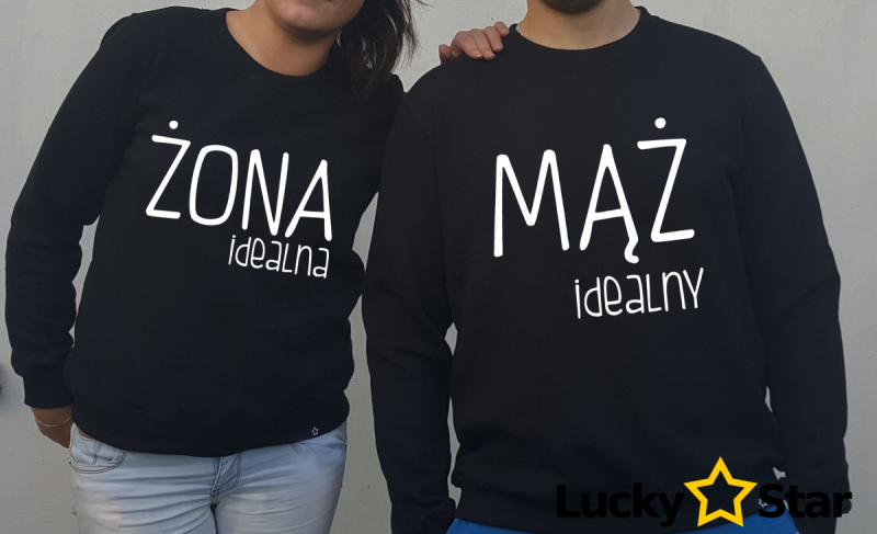 Bluzy dla par ŻONA IDEALNA MĄŻ IDEALNY