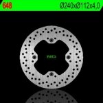 NG648 TARCZA HAMULCOWA HUSQVARNA CR/WR/TE/TC/SMR (240X112X4) (4X9,5MM) 