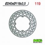 NG TARCZA HAMULCA PRZÓD HONDA CRM 125, XLR 125, XR 250/600 NG119 