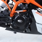 Osłona Silnika RG Racing Ktm Rc390 17- Prawa Strona Black 