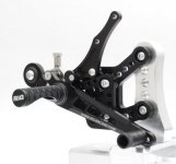 Podnóżki Regulowane RG Racing Yamaha Yzf-R1 09-11, Zestaw Black 