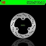 NG148 TARCZA HAMULCOWA KAWASAKI 250 NINJA '08-'13 (220X100X5) (3X10,5MM) 