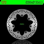 NG1272 TARCZA HAMULCOWA KAWASAKI VN750 VULCAN (260X130X5MM) 7 OTWORÓW ŚR.10,5 