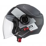 Kask Motocyklowy NZI Civic Conquest Black Antracite Grey Matt 