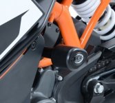 Crashpady Aero RG Racing Ktm Rc125/200, Rc390 Up To 21 Black 