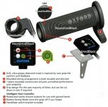 Nowy model! OXFORD manetki podgrzewane PREMIUM SPORTS do motocykla z panelem sterującym V8 do kierownicy 22mm 