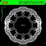 NG1224X TARCZA HAMULCOWA KTM 450/525/560 SMR, HUSQVARNA (310X127X5) (6X6,5MM) 