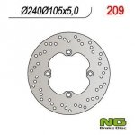 NG TARCZA HAMULCA TYŁ HONDA XL 600V, CB 500, CBF 600 NG209 