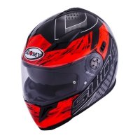 Kask SUOMY HALO Drift Red - integralny z blendą