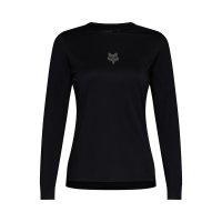 Koszulka Rowerowa Z Długim Rękawem Damska Fox Flexair Black