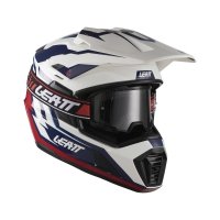 Kask motocyklowy z goglami Leatt Adv 7.5 Royal Blue Red